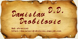 Danislav Drobilović vizit kartica